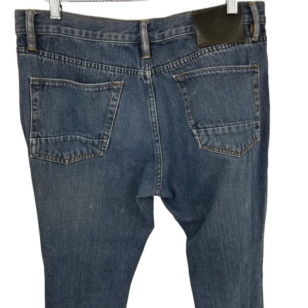 Roark Hwy 133 Slim Straight Fit Stretch Jeans Size 35 x 30 Medium Wash 5 Pocket
